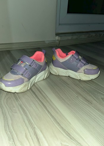 Kız Çocuk Renkli Velcro Spor Ayakkabı - Görsel 2