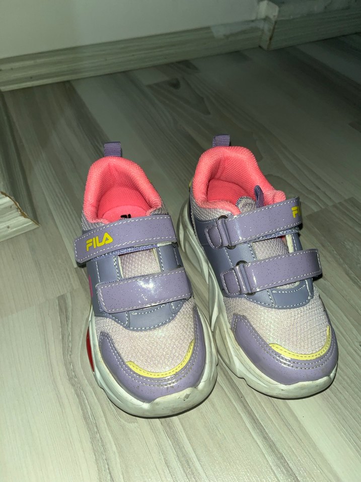 Kız Çocuk Renkli Velcro Spor Ayakkabı - Görsel 3