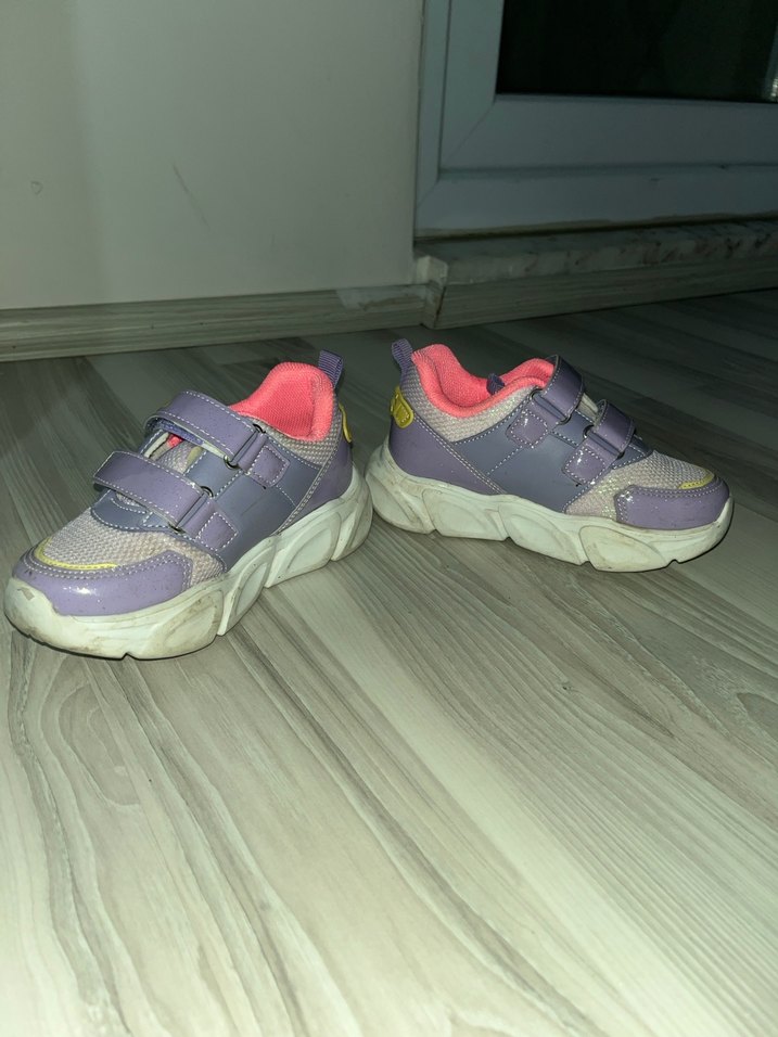 Kız Çocuk Renkli Velcro Spor Ayakkabı - Görsel 2