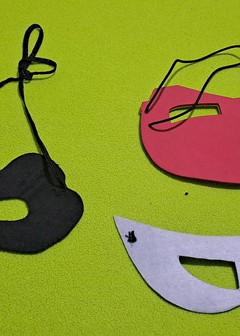 maske Çocuklar için Renkli Plastik Maskeler - Görsel 5