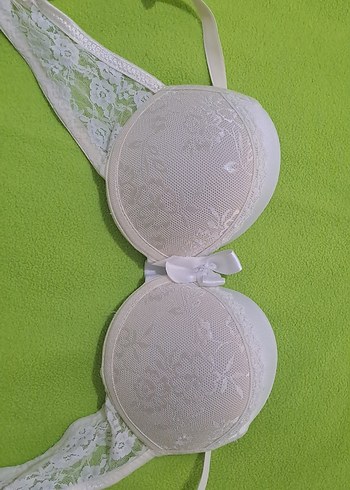 sütyen Beyaz Dantelli Vintage Bohem Sütyen 75 numara