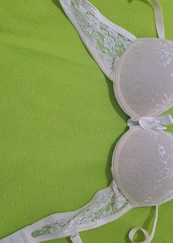 s Beden sütyen Beyaz Dantelli Vintage Bohem Sütyen 75 numara