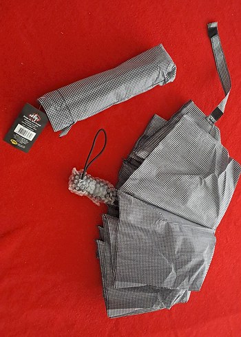 şemsiye bayan Gri Kadın Şemsiye Velcro Bantlı net fiyat - Görsel 2