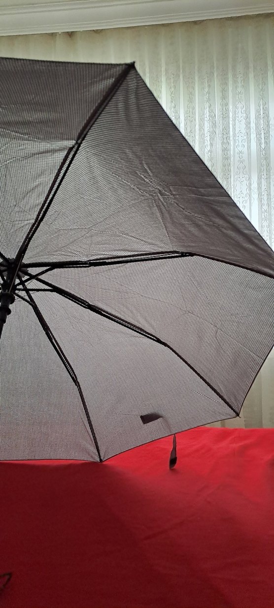 şemsiye bayan Gri Kadın Şemsiye Velcro Bantlı net fiyat - Görsel 5