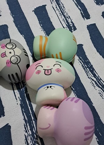 oyuncak pastel Renkli Sevimli Karikatür Figürleri - Görsel 11