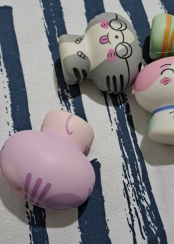 oyuncak pastel Renkli Sevimli Karikatür Figürleri - Görsel 12