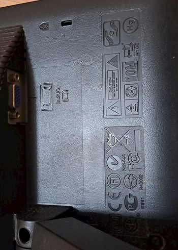 monitör Siyah Bilgisayar Monitörü kablolari ile net fiyat - Görsel 7