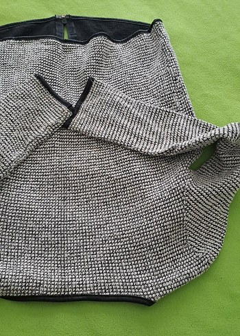 hirka Gri Fermuarlı Kısa  Ceket tek fiyat - Görsel 9