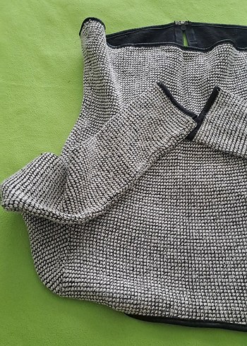 hirka Gri Fermuarlı Kısa  Ceket tek fiyat - Görsel 8