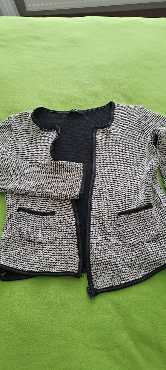 hirka Gri Fermuarlı Kısa  Ceket tek fiyat - Görsel 2