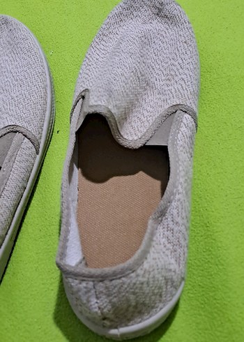 espadrilk Erkek Keten Gri Beyaz Espadril - Görsel 4