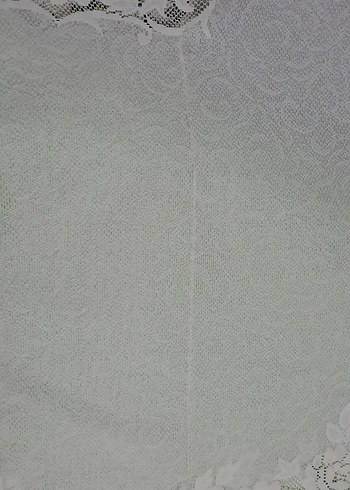 masa ortusu krem renk Vintage kullanilmis defolu urun - Görsel 10