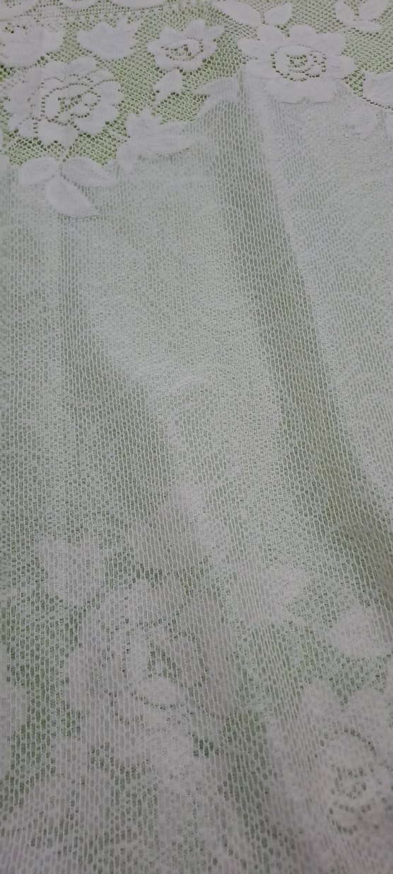 masa ortusu krem renk Vintage kullanilmis defolu urun - Görsel 5