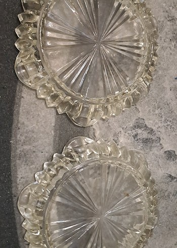 kültablasi vintage Şeffaf Cam Set net fiyat - Görsel 4