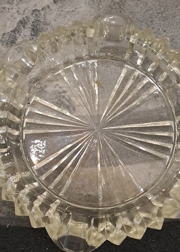 kültablasi vintage Şeffaf Cam Set net fiyat - Görsel 3