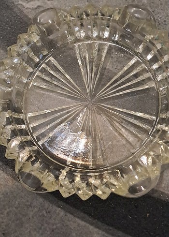 kültablasi vintage Şeffaf Cam Set net fiyat - Görsel 2