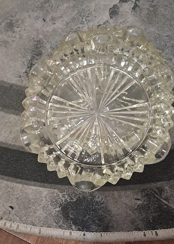 kültablasi vintage Şeffaf Cam Set net fiyat - Görsel 6