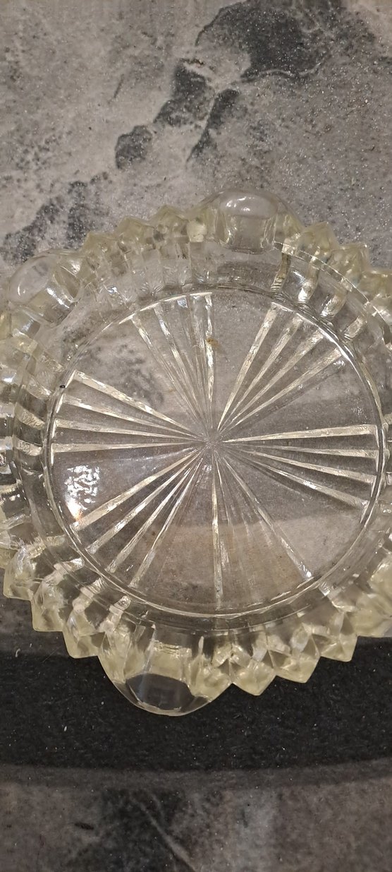 kültablasi vintage Şeffaf Cam  Set net fiyat - Görsel 3