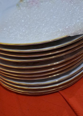 gural porselen Çiçek Desenli Beyaz Porselen Tabak Seti - Görsel 2