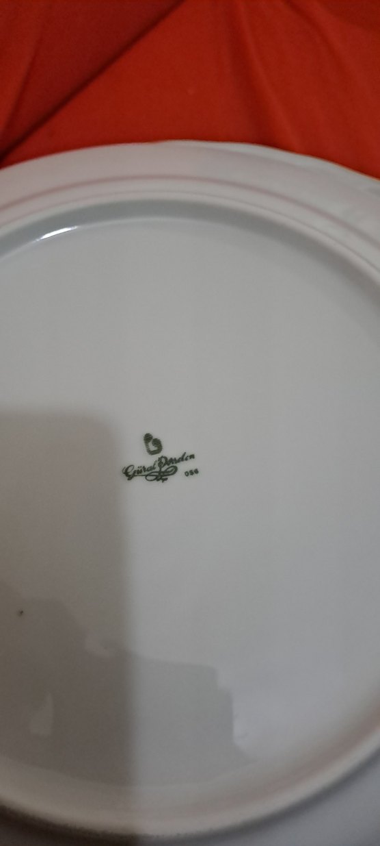 gural porselen Çiçek Desenli Beyaz Porselen Tabak Seti - Görsel 5