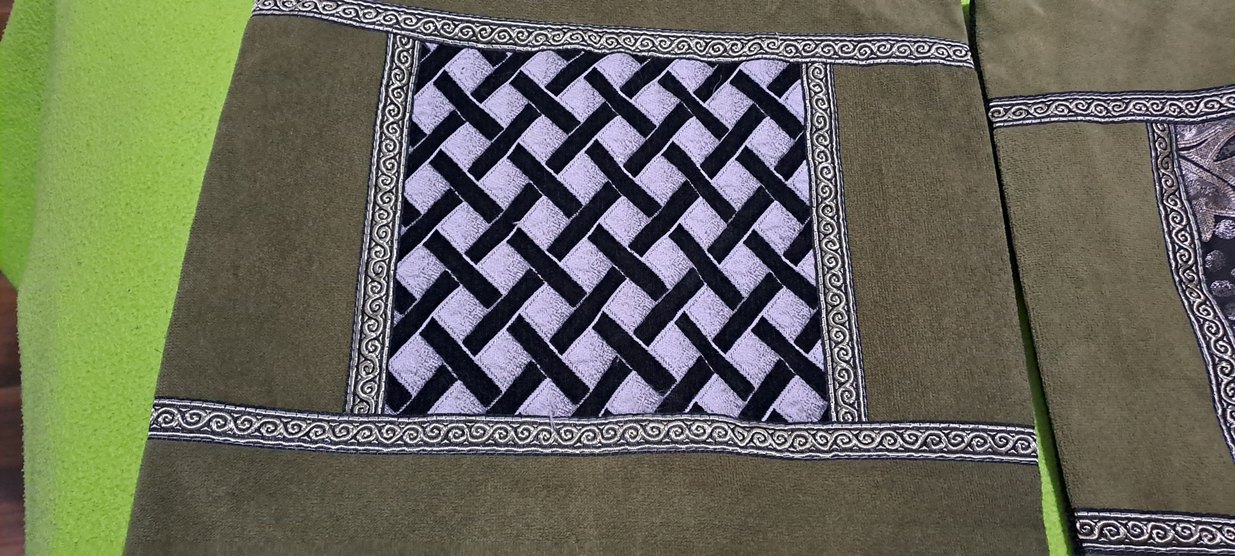 yastik kilifi Nakışlı Koyu Yeşil Dekoratif Yastık Kılıfları - Görsel 2