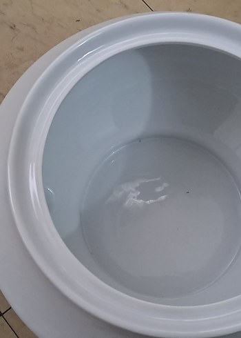 porselen corba kasesi klasik Desenli Beyaz Porselen Kapaklı - Görsel 4