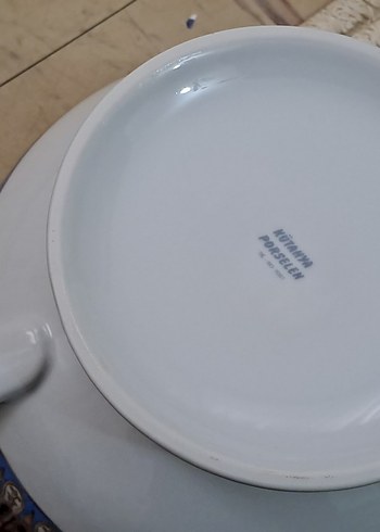 porselen corba kasesi klasik Desenli Beyaz Porselen Kapaklı - Görsel 6