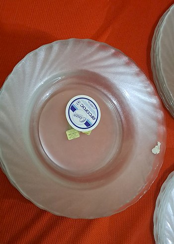 tabak seti cam orj sifir Beyaz Düz Tabak Seti - Görsel 2