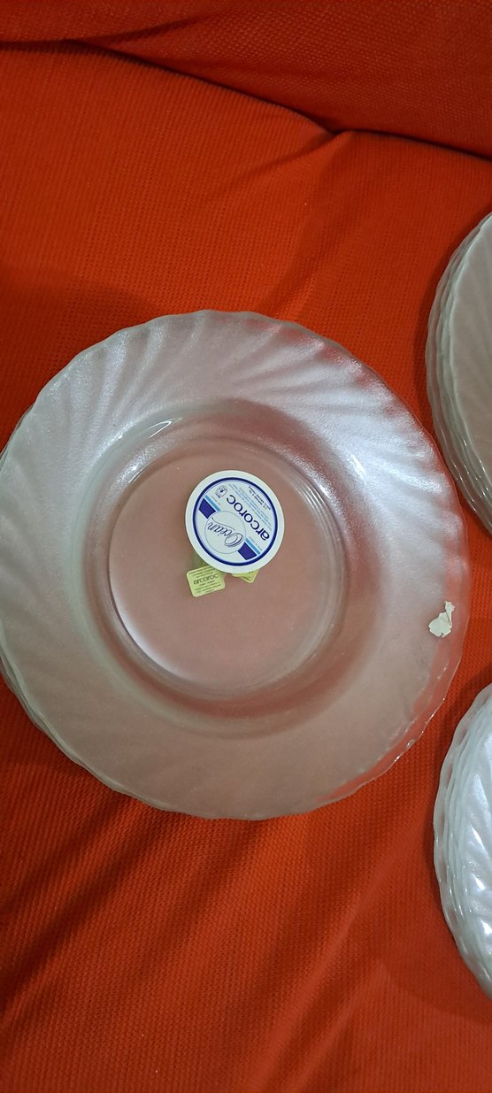 tabak seti cam orj sifir Beyaz Düz Tabak Seti - Görsel 2