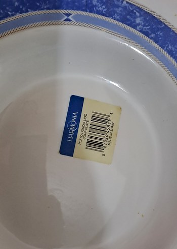 tabaklar Mavi Kenarlı Yemek Tabağı net fiyat - Görsel 2