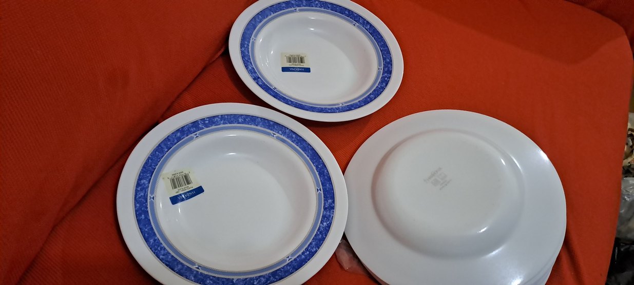 tabaklar Mavi Kenarlı Yemek Tabağı net fiyat - Görsel 5