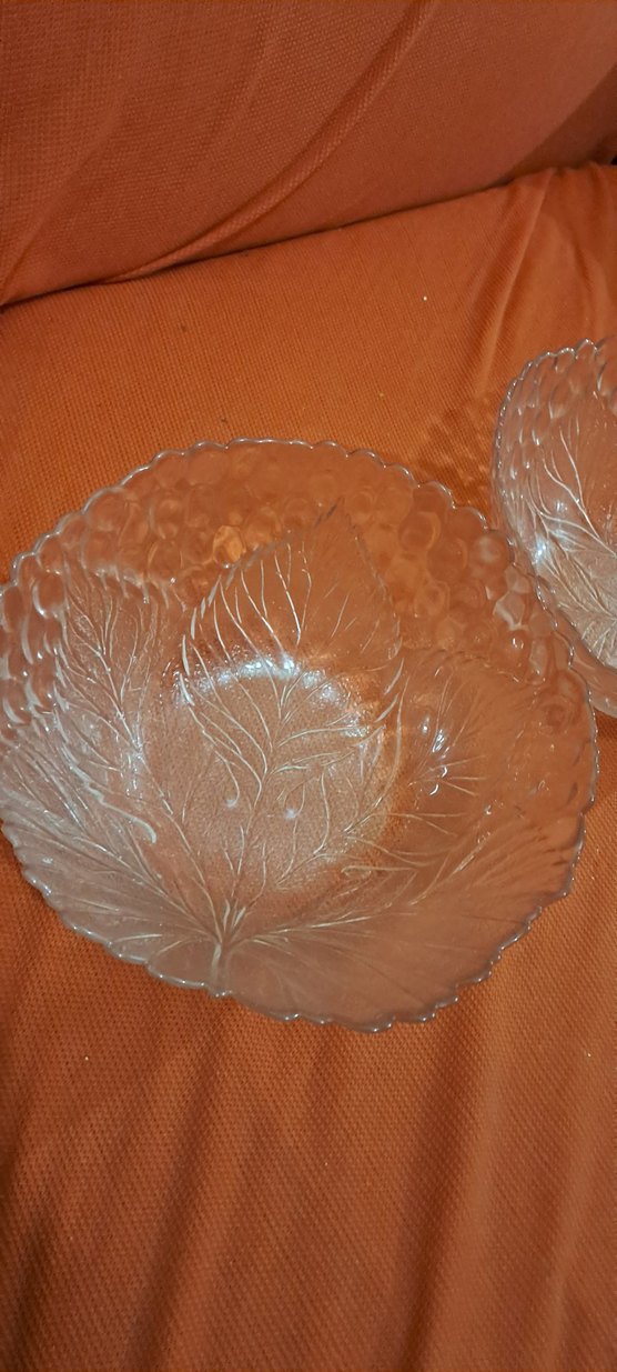 salata kasesi Parlak Yaprak Desenli 2'li Kase aldim diyene - Görsel 2