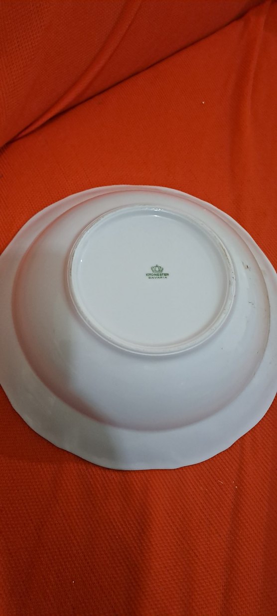 porselen takim Beyaz Koyu Renkli Dekoratif bavuara Kase - Görsel 2