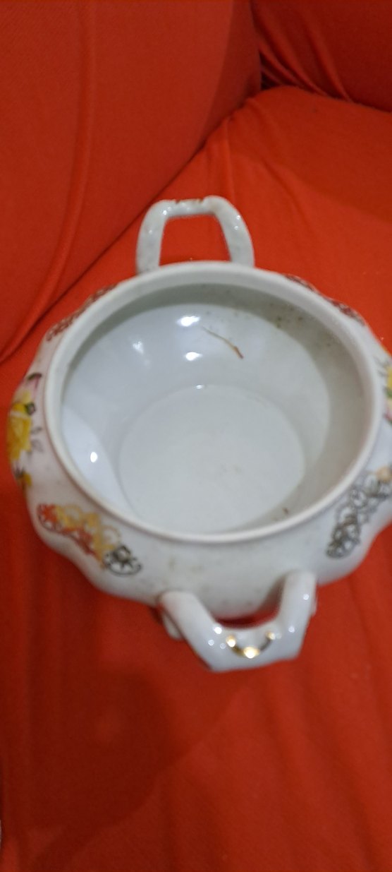 porselen takim Beyaz Koyu Renkli Dekoratif bavuara Kase - Görsel 4