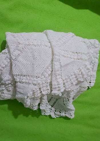 masa ortusu dantel El İşçiliği Beyaz Dantel Masa Örtüsü - Görsel 12