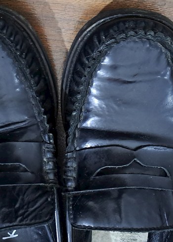 cocuk ayakkabi Parlak Siyah Tokalı Erkek Çocuk Loafer Ayakkabı - Görsel 8