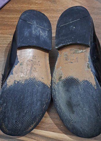 cocuk ayakkabi Parlak Siyah Tokalı Erkek Çocuk Loafer Ayakkabı - Görsel 3