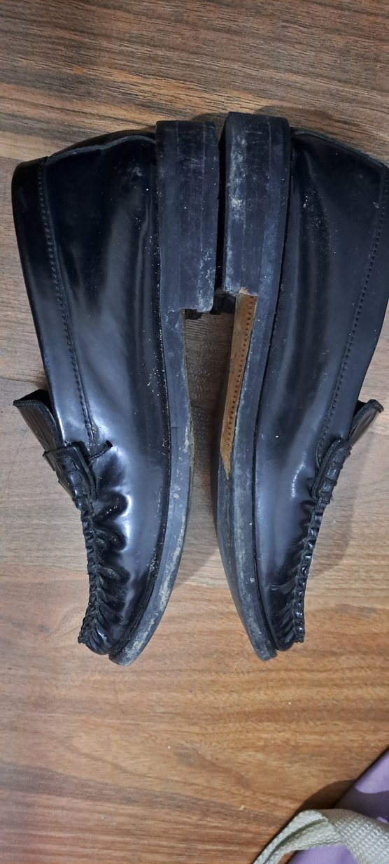 cocuk ayakkabi Parlak Siyah Tokalı Erkek Çocuk Loafer Ayakkabı - Görsel 5