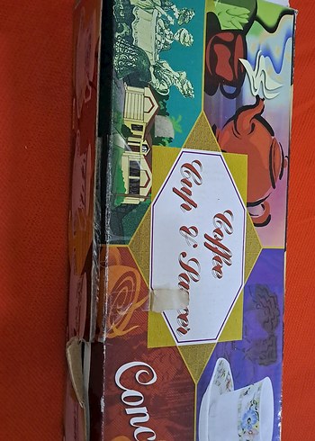 fincan takimi ciçek Desenli Beyaz Porselen Fincan Takımı - Görsel 3