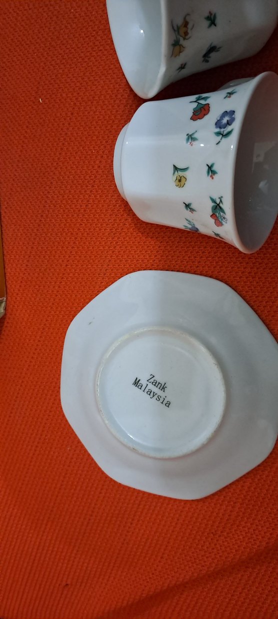 fincan takimi ciçek Desenli Beyaz Porselen Fincan Takımı - Görsel 5