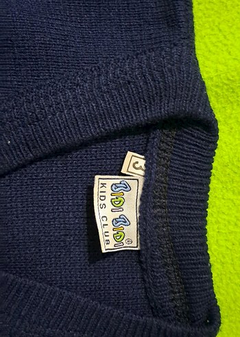 suveter Koyu Mavi Erkek Çocuk Örme Süveter unisex - Görsel 3