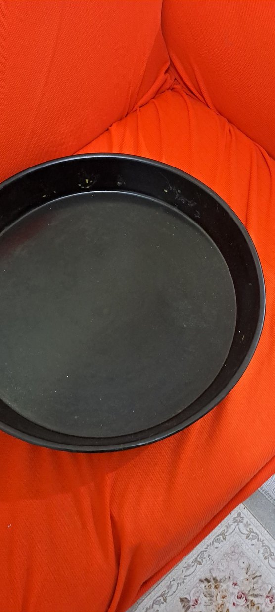 tepsi Siyah Yuvarlak Tepsi - Görsel 3