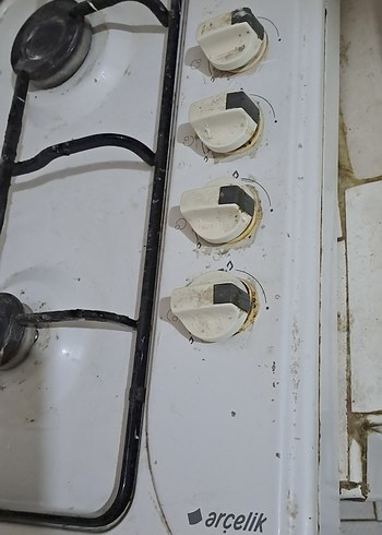 4 gozlu ocak Beyaz ve Gri 4 dogakgazli - Görsel 3