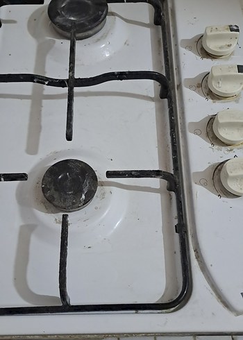 4 gozlu ocak Beyaz ve Gri 4 dogakgazli - Görsel 2