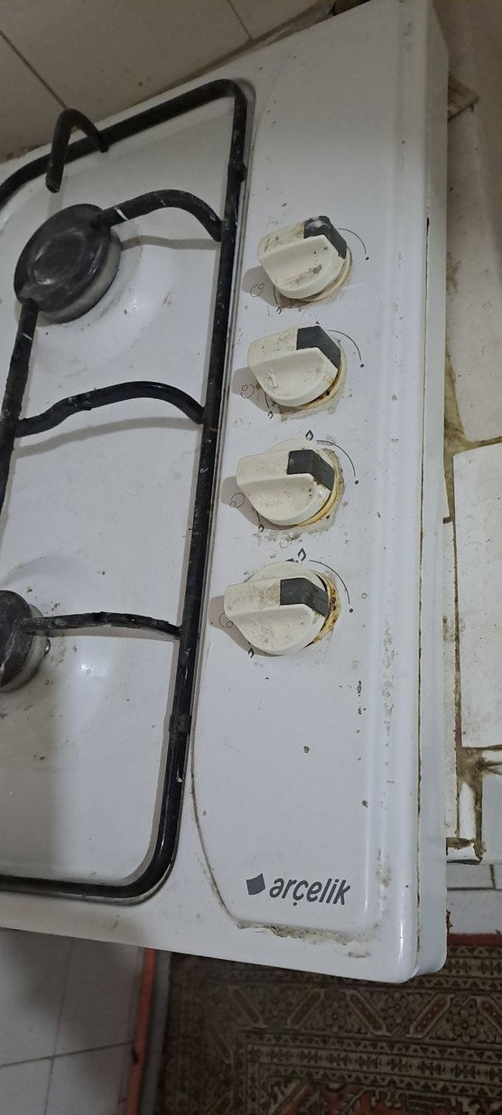 4 gozlu ocak Beyaz ve Gri 4 dogakgazli - Görsel 3