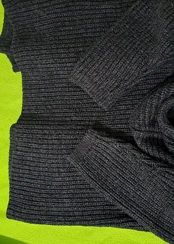 hirka Erkek Çocuk Gri Kapüşonlu Triko Hırka unisex - Görsel 9