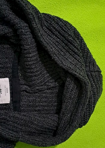 hirka Erkek Çocuk Gri Kapüşonlu Triko Hırka unisex - Görsel 7