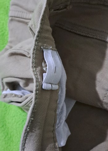 cocuk pantalonu Kemerli Rahat Kumaş Pantolon 9 10 yas krem renk - Görsel 11