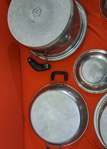 tencere tava vs  Gri Metal Tencere ve Tavalar Seti - Görsel 9