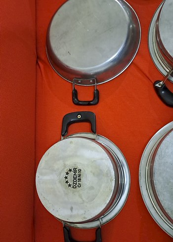 tencere tava vs  Gri Metal Tencere ve Tavalar Seti - Görsel 8